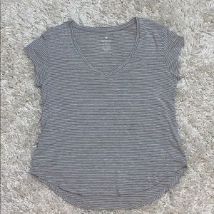 American Eagle Soft & Sexy Striped V-Neck